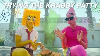 TRYING THE KRABBY PATTY FT LARRAY [upl. by Anilosi]