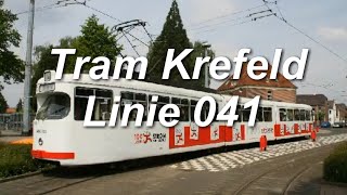 Video Straßenbahnlinie 041 der SWK Mobil GmbH Krefeld im Jahr 2010 [upl. by Minsk653]