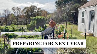 FALL CLEANUP prepare your garden for another season  Notill gardening [upl. by Bauske]