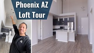 Loft Apartments in Phoenix Arizona  Phoenix Arizona apartment tour VKP492 [upl. by Ailecara]