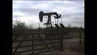 Vintage oil field pump jacks near Luling Texas 1995 [upl. by Edithe]