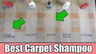 Best Carpet Cleaning Shampoo  5 TESTED  Bissell vs Rug Doctor vs Hoover vs Resolve [upl. by Warp285]