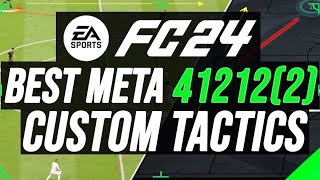 BEST META EA FC 24 PRO CLUBS TACTIC 41212 [upl. by Amie]