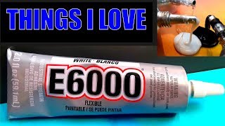 What is E6000 industrial adhesive glue used for  pros cons uses instructions drying times [upl. by Aislehc715]