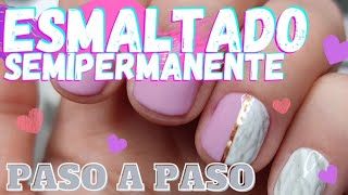 Cómo realizar esmaltado en gel semipermanente paso a paso [upl. by Eenar160]