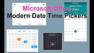 Office  Modern Date Time Pickers [upl. by Ileane]