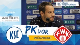 KSCPressekonferenz vor Würzburg 14 Spieltag [upl. by Queri]