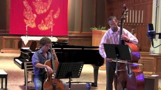 Largo from Dvoráks 9th Symphony  cello amp bass duet [upl. by Ally470]