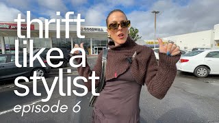 THRIFT LIKE A STYLIST EP 6 A WINTER TREND IM LOVING  THRIFTING [upl. by Fey902]