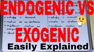 Endogenic vs ExogenicDifference between endogenic and exogenicEndogernic and exogernic difference [upl. by Llain601]