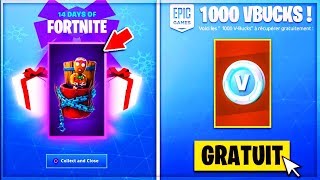 VOUS RECEVEZ 1000 VBUCKS GRATUITEMENT POUR NOËL sur VOTRE COMPTE FORTNITE [upl. by Anisirhc]