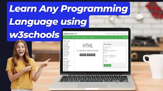 How to Learn Any Programming Language using w3schools [upl. by Epoh458]