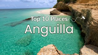 10 Best Places to Visit in Anguilla 4K HD Travel Exposure [upl. by Kowtko]