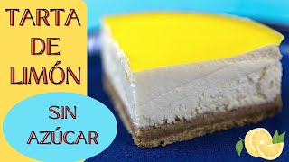 Receta TARTA DE LIMON FIT  SIN AZUCAR [upl. by Aisital]