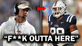 Lane Kiffin Kicks Off Player For THIS Leaked Audio Footage [upl. by Kenway]