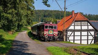 Kleinbahnromatik auf der Extertalbahn Landeseisenbahn Lippe 4K [upl. by Liauqram]