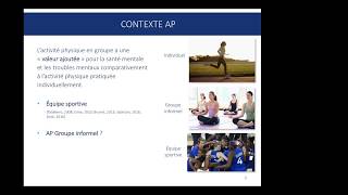 Webinaire sur lactivité physique et la santé mentale [upl. by Htiekal]