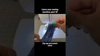 Learn your sewing machine part 10 how and when to use a zig zag or stretch stitch on stretch fabric [upl. by Atteragram]