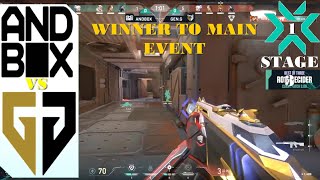 GEN G vs ANDBOX All HIGHLIGHTS VALORANT VCT Challengers 1 NA Stage 3 Open Qualifier [upl. by Arraeic]