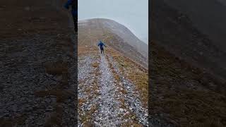 Snow on the way to Beinn Iutharn Mhòr Summit  27 September 2024 [upl. by True]