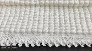 Easy crochet baby blanketcraft amp crochet blanket pattern 0304 [upl. by Remled923]