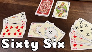 How to Play Sixty Six  a card game for two players [upl. by Yxel188]