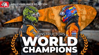 McLaren Secures Constructors Title as Norris Takes the Win  Abu Dhabi GP Race Reaction [upl. by Senecal]