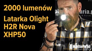 2000 lumenów Latarka czołowa Olight Nova H2R XHP50  Sklep Militariapl [upl. by Reba]