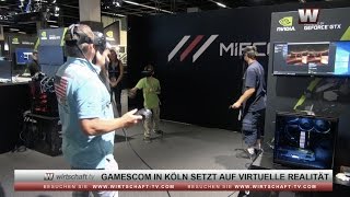 Gamescom 2016 setzt auf virtuelle Realität [upl. by Suaeddaht]