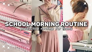 Guide To a 2 Hour Productive Morning Routine 🩷 SchoolWorkHoliday [upl. by Haldi]