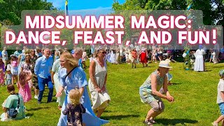 Swedish Midsummer Dance amp Feast 🇸🇪 [upl. by Asert]