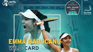 Emma Raducanu wins the first WildCard in the Abu Dhabi Open 2024 [upl. by Releyks]