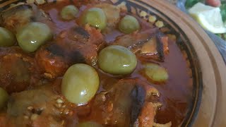 Marokkanische Tajine mit Auberginen und Hackfleisch Koftaطاجين الباذنجان و الكفتة من الذ ما يكون [upl. by Nogaem257]