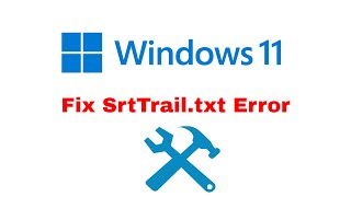 How to Fix C WindowsSystem32LogFilessrtSrtTrailtxt In Windows 11 Complete FIX [upl. by Hershell]