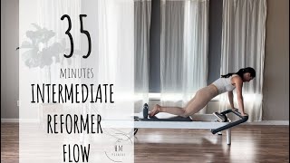 Pilates Reformer Flow  Intermediate  Full Body [upl. by Gnek]