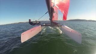 Nacra 17 Sailing  Lake Macquarie Training Camp [upl. by Nosila70]