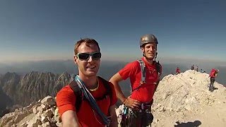 Alpspitze 2628m am 29082015 über den KGAusbildungsweg und BW3 IV Alpinklettern [upl. by Akimad93]