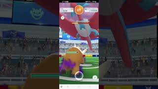 Mega Salamence Solo  Lvl 40 only  No Weather Boost  No Megas [upl. by Ahsauqal]