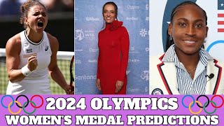 2024 Olympics  Womens Tennis Medal Predictions [upl. by Nylsaj]