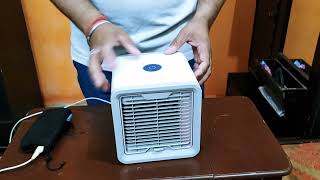 UNBOXING Mini Portable Air Cooler Portable AC Mood led light [upl. by Assenev]