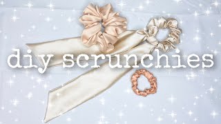 How to Make Scrunchies  DIY Scrunchie Tutorial  3 Styles  3 Easy Ways [upl. by Rednav318]