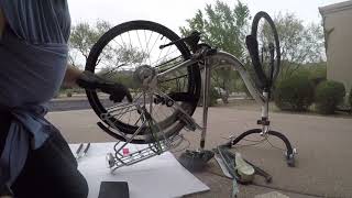 Achterwiel  achterband fiets vervangen Replace rear tire on bicycle 20 [upl. by Andrien116]