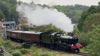 GWR 4900 ‘Hall’ Class  4930 Hagley Hall  Severn Valley Railway  Highley  170923 [upl. by Ellezaj]