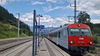 Einfahrt des Regionalexpress 3905 am 25082024 in Spital am Pyhrn [upl. by Anemaj]