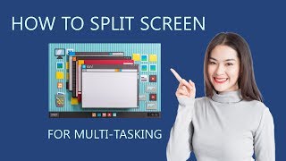 How to Split Screen for MultiTasking using Windows 10 Snapping [upl. by Krischer]