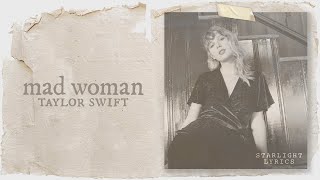 Taylor Swift  mad woman Lyric Video HD [upl. by Sinegra31]