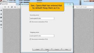 Configuring an IMAP email account with SSL in Opera Mail  FastDot Cloud Hosting [upl. by Niaz246]