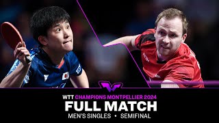 FULL MATCH  Tomokazu Harimoto vs Benedikt Duda  MS SF  WTTMontpellier 2024 [upl. by Dickey]