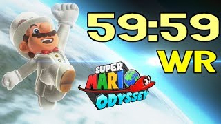 FIRST EVER Super Mario Odyssey Speedrun in UNDER 1 HOUR 1P World Record on March 23rd  2019 [upl. by Caleb]