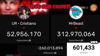 UR Cristiano Ronaldo Live Sub Count Cristiano Ronaldo New Channel [upl. by Sonitnatsnok]